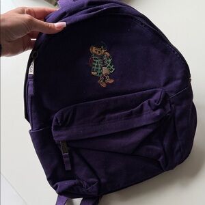 Ralph Lauren Purple Backpack with Logo